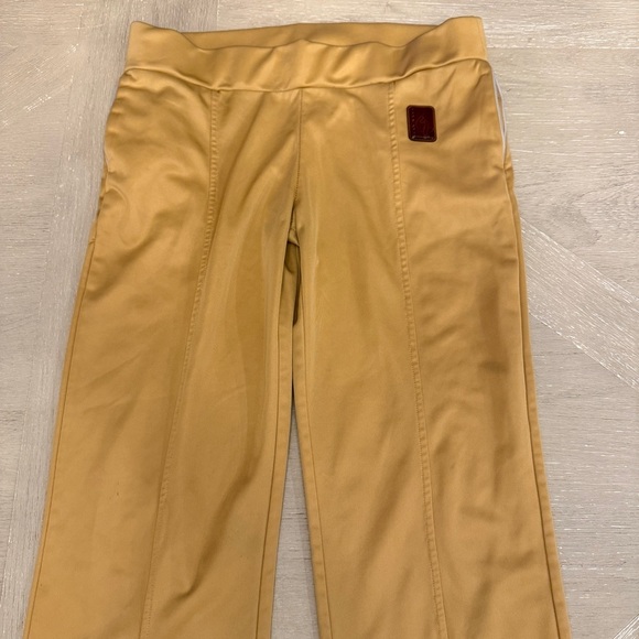 Baby Phat Tan Mustard Gold Casual Flared Track Pants - Picture 1 of 11